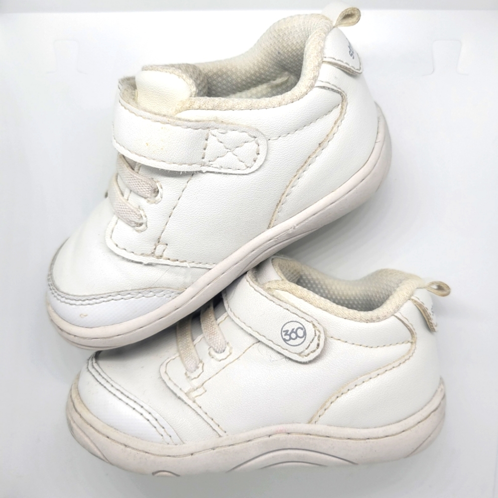 White Stride Rites Baby Sneakers Size